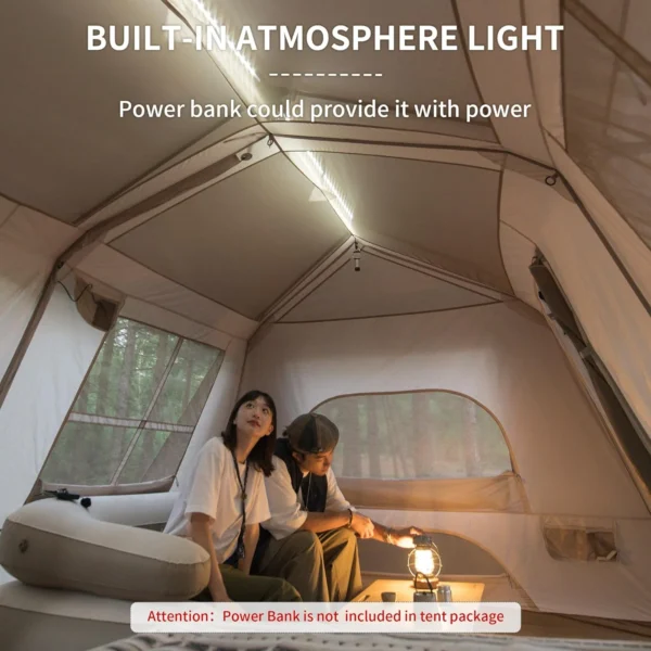 چادر نیچرهایک اتومات - 8 نفره کمپینگ - سری کلاسیک Naturehike Village 13 8-Person Instant Tent - CNH22ZP004.C - تصویر 5