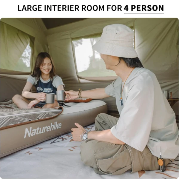 چادر نیچرهایک اتومات - 8 نفره کمپینگ - سری کلاسیک Naturehike Village 13 8-Person Instant Tent - CNH22ZP004.C - تصویر 8