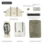 چادر نیچرهایک بادی - 4 نفره کمپینگ Naturehike Ridge Village 8.5 AIR Inflatable Tent - cnk2300zp019 - تصویر 14