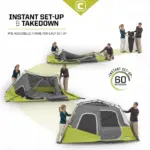 چادر کر اتومات - 6 نفره کمپینگ Core 6 Person Instant Cabin Tent - تصویر 4