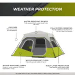 چادر کر اتومات - 6 نفره کمپینگ Core 6 Person Instant Cabin Tent - تصویر 7