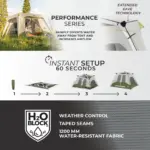 چادر کر اتومات - 4 نفره کمپینگ Core 4 Person Instant Cabin Performance Tent - تصویر 11