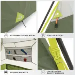 چادر کر اتومات - 4 نفره کمپینگ Core 4 Person Instant Cabin Performance Tent - تصویر 12