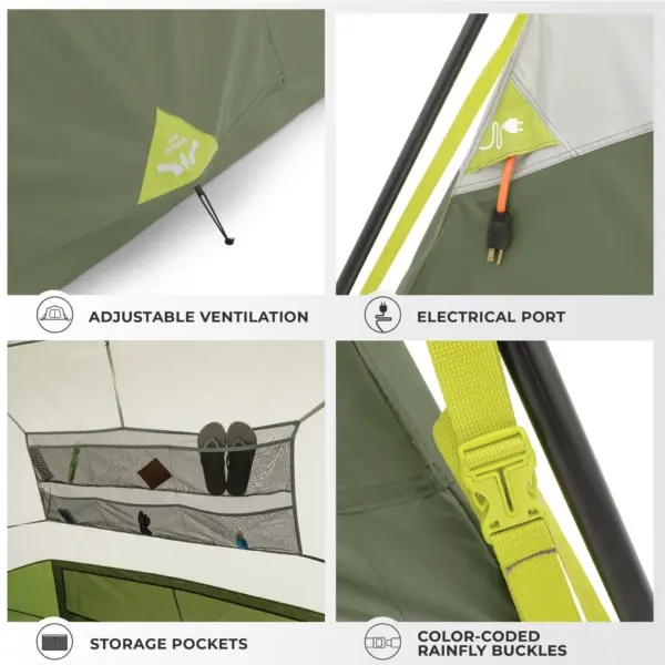 چادر کر اتومات - 6 نفره کمپینگ Core 6 Person Instant Cabin Performance Tent - تصویر 9