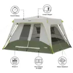 چادر کر اتومات - 6 نفره کمپینگ Core 6 Person Instant Cabin Performance Tent - تصویر 11