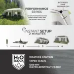 چادر کر اتومات - 8 نفره کمپینگ Core 8 Person Instant Cabin Performance Tent - تصویر 11