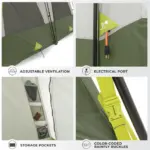 چادر کر اتومات - 8 نفره کمپینگ Core 8 Person Instant Cabin Performance Tent - تصویر 12