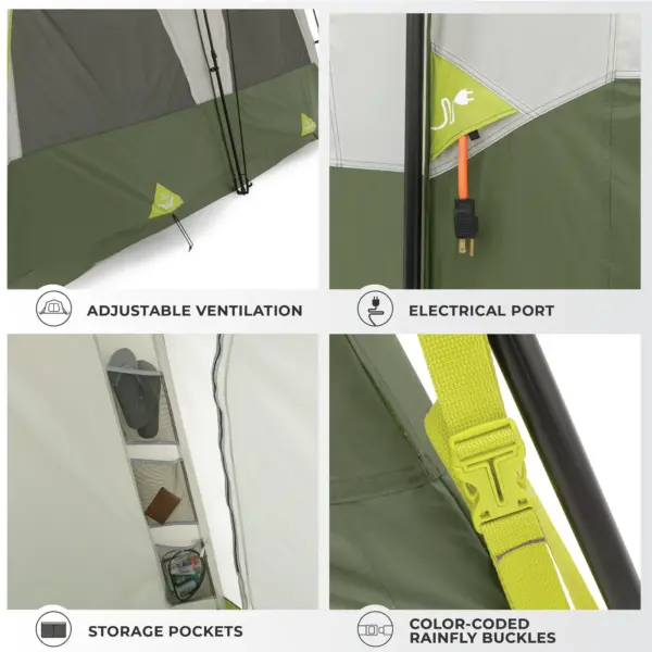 چادر کر اتومات - 8 نفره کمپینگ Core 8 Person Instant Cabin Performance Tent - تصویر 12