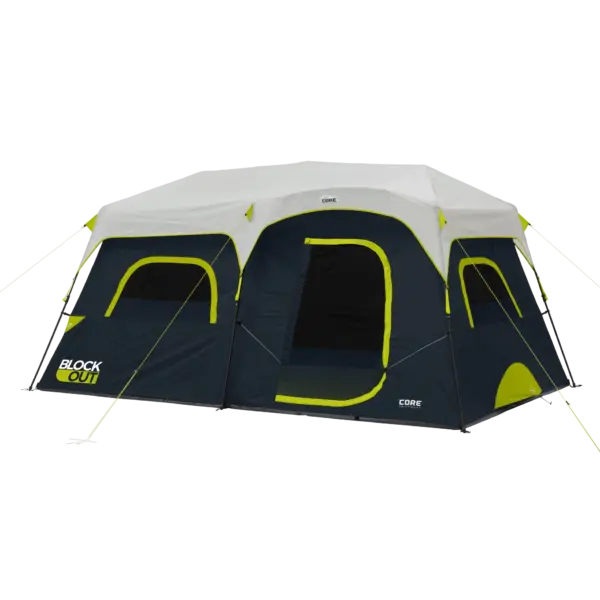 چادر کر اتومات - 9 نفره کمپینگ - بلاک نور آفتاب Core 9 Person Instant Cabin Blockout Tent - تصویر 1