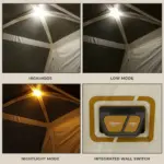 چادر کر اتومات - 6 نفره کمپینگ Core 6 Person Lighted Instant Pyramid Tent - تصویر 8