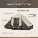 چادر کر اتومات - 6 نفره کمپینگ Core 6 Person Lighted Instant Pyramid Tent - تصویر 9