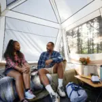 چادر کر اتومات - 6 نفره کمپینگ Core 6 Person Lighted Instant Pyramid Tent - تصویر 2