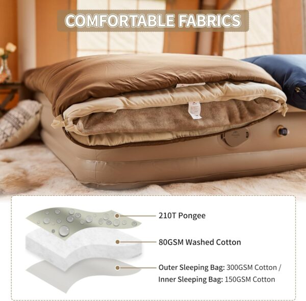 کیسه خواب نیچرهایک - چهار فصل Naturehike Envelope Sleeping Bag CR450 - 4 Season - CNH22SD011 - تصویر 8