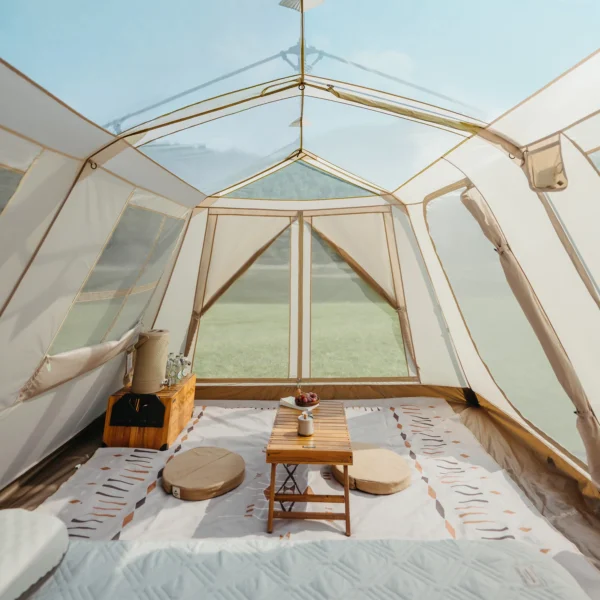چادر نیچرهایک اتومات - 8 نفره کمپینگ - سری تیتانیوم چهار فصل Naturehike Village 13 Ridge Automatic 4 Season Tent - CNH22ZP004.T - تصویر 7