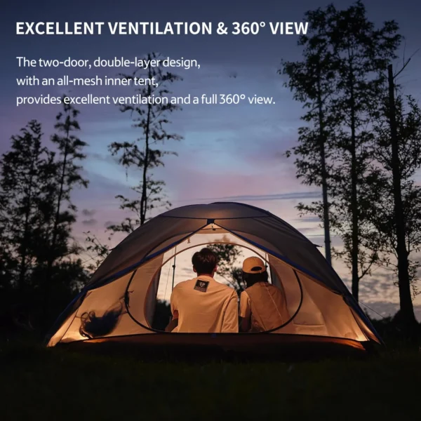 چادر نیچرهایک - 3 نفره کمپینگ Naturehike Cloud River 3 Person Camping Tent - CNK2300ZP024 - تصویر 4