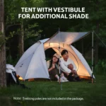 چادر نیچرهایک - 3 نفره کمپینگ Naturehike Cloud River 3 Person Camping Tent - CNK2300ZP024 - تصویر 5