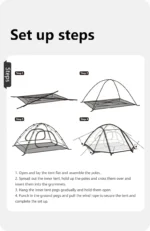 چادر نیچرهایک - 3 نفره کمپینگ Naturehike Cloud River 3 Person Camping Tent - CNK2300ZP024 - تصویر 9