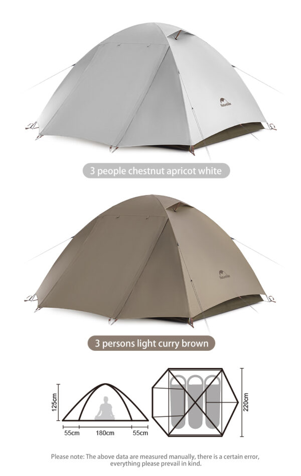 چادر نیچرهایک - 3 نفره کمپینگ Naturehike Cloud River 3 Person Camping Tent - CNK2300ZP024 - تصویر 11