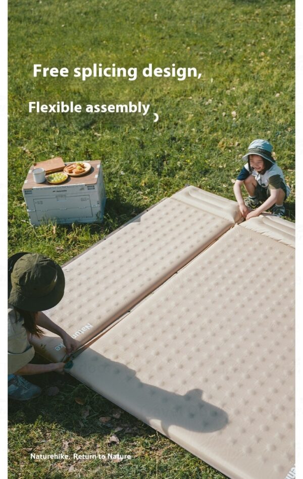زیرانداز بادی نیچرهایک تک نفره - خود بادشو - ضخامت 6 سانت Naturehike single Inflatable Mat sleeping pad - CNK2550WS025 - تصویر 9