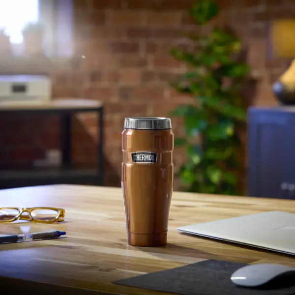ماگ ترموس - تامبلر 0.470 لیتر استیل Thermos Stainless King Travel Tumbler 470ML - تصویر 8
