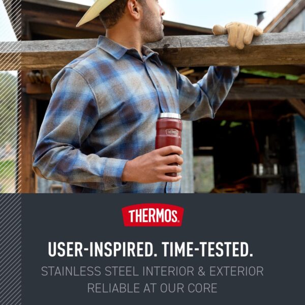 ماگ ترموس - تامبلر 0.470 لیتر استیل Thermos Stainless King Travel Tumbler 470ML - تصویر 6