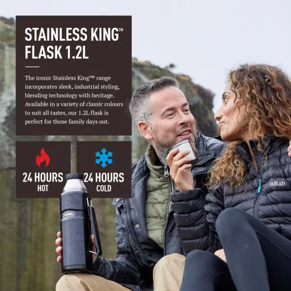 فلاسک ترموس 1.2 لیتر استیل Thermos Stainless King Flask 1200ML - تصویر 2
