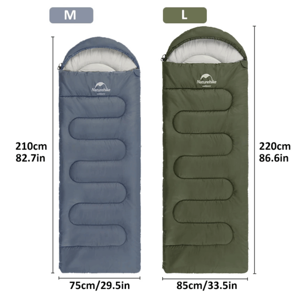 کیسه خواب نیچرهایک Naturehike Y150L Round Bottom Hooded Envelope Cotton Sleeping Bag - Nh21msd08 - تصویر 5