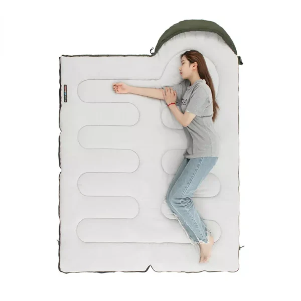 کیسه خواب نیچرهایک Naturehike Y150L Round Bottom Hooded Envelope Cotton Sleeping Bag - Nh21msd08 - تصویر 7