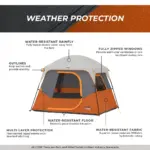چادر کر - 4 نفره کمپینگ Core 4 Person Straight Wall Cabin Tent - تصویر 6