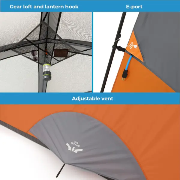 چادر کر - 4 نفره کمپینگ Core 4 Person Straight Wall Cabin Tent - تصویر 7
