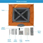 چادر کر - 4 نفره کمپینگ Core 4 Person Straight Wall Cabin Tent - تصویر 10
