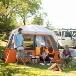 چادر کر - 6 نفره کمپینگ Core 6 Person Straight Wall Cabin Tent - تصویر 2