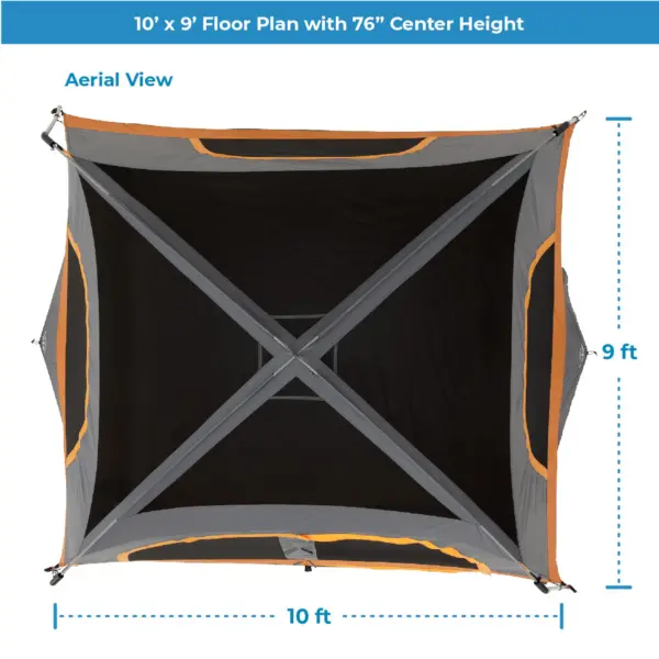 چادر کر - 6 نفره کمپینگ Core 6 Person Straight Wall Cabin Tent - تصویر 6