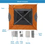 چادر کر - 6 نفره کمپینگ Core 6 Person Straight Wall Cabin Tent - تصویر 10
