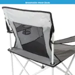 صندلی کمپینگ کر Core Mesh Quad Chair - Grey/Silver - تصویر 2