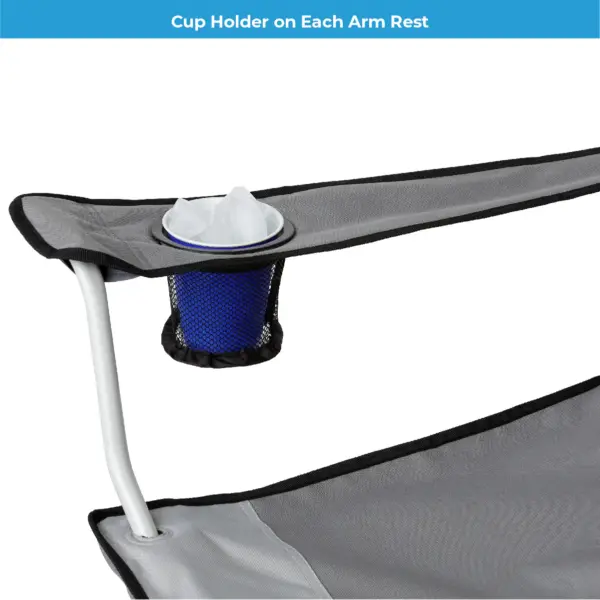 صندلی کمپینگ کر Core Mesh Quad Chair - Grey/Silver - تصویر 3