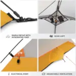 چادر کر - 3 نفره کمپینگ Core 3 Person Dome Tent - تصویر 5