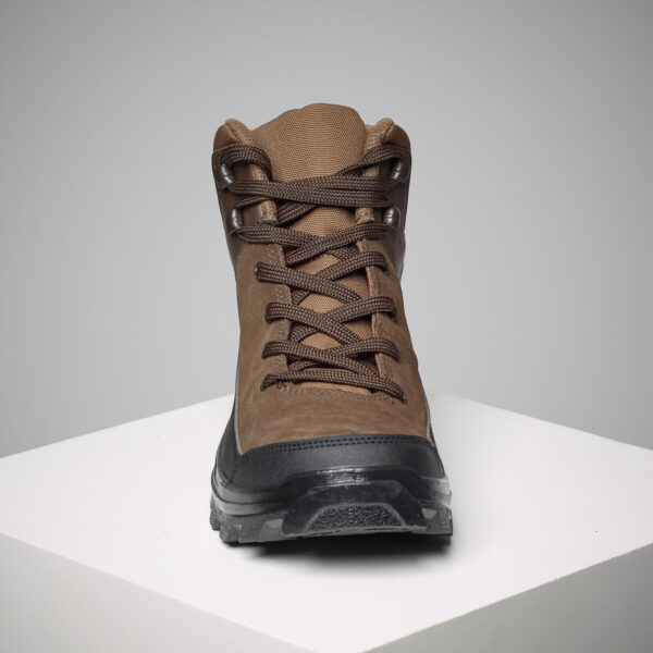 کفش سولوگناک - پوتین شکار Solognac Breathable brown leather hunting boots crosshunt 100 d montantes - تصویر 2
