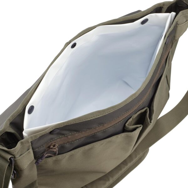 کیف دوشی کاپرلن - کیف ماهی 12 لیتری دکتلون Caperlan 12 L trout fishing satchel bag - khaki - تصویر 2