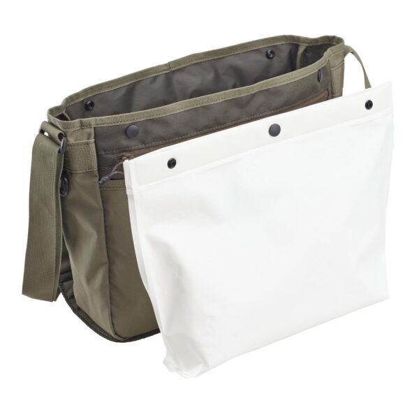 کیف دوشی کاپرلن - کیف ماهی 12 لیتری دکتلون Caperlan 12 L trout fishing satchel bag - khaki - تصویر 3