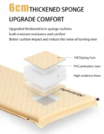تشک بادی نیچرهایک اتومات - دو نفره - ضخامت 3 سانت Naturehike D01 Double Automatic Inflatable Cushion with Pillow - CNK2300DZ014-D - تصویر 6