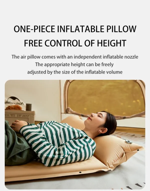 تشک بادی نیچرهایک اتومات - دو نفره - ضخامت 3 سانت Naturehike D01 Double Automatic Inflatable Cushion with Pillow - CNK2300DZ014-D - تصویر 8