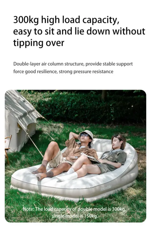 کاناپه بادی نیچرهایک دو نفره Naturehike (Lanyue) Double Inflatable sofa with build-in air pump - CNK2300DZ020-D - تصویر 4