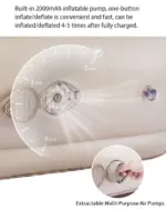 کاناپه بادی نیچرهایک تک نفره Naturehike (Lanyue) Single Inflatable sofa with build-in air pump - CNK2300DZ020-S - تصویر 14