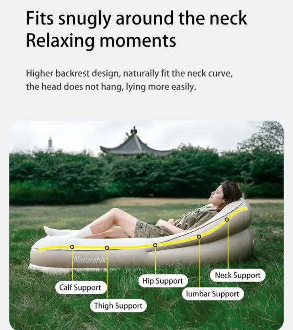 کاناپه بادی نیچرهایک تک نفره Naturehike (Lanyue) Single Inflatable sofa with build-in air pump - CNK2300DZ020-S - تصویر 15