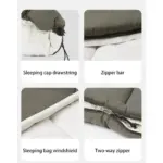 کیسه خواب نیچرهایک Naturehike LD150 Envelope Camping Sleeping Bag - CNK2300SD016 - تصویر 6