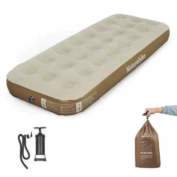 تشک بادی نیچرهایک تک نفره Naturehike C20 Single Inflatable Mattress With Air Pump - CNK2350WS018 - تصویر 1