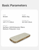 تشک بادی نیچرهایک تک نفره Naturehike C20 Single Inflatable Mattress With Air Pump - CNK2350WS018 - تصویر 5