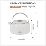 کتری نیچرهایک سرامیکی - 0.8 لیتر Naturehike Ceramic Non-Stick Kettle - CNK2450CF013 - تصویر 3
