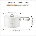 قابلمه نیچرهایک سرامیکی - 1.7 لیتر Naturehike Ceramic Non-Stick Pot - CNK2450CF013 - تصویر 9